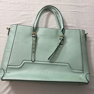 Ease Gave Laptop Bag 15.6" Mint Women Tote Bag Work Business Travel Briefcase